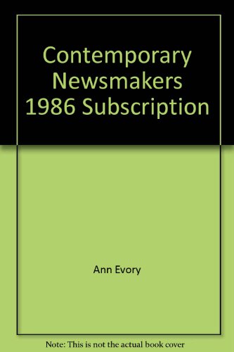9780810322004: Contemporary Newsmakers 1986 Subscription