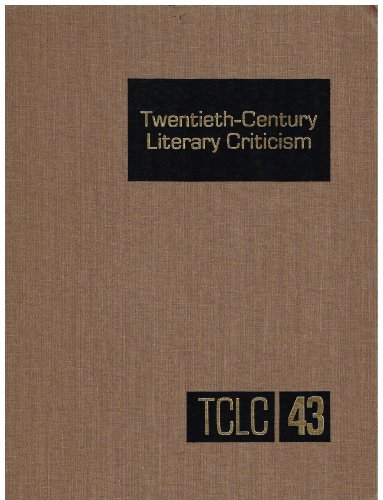 Beispielbild fr Twentieth Century Literary Criticism zum Verkauf von Better World Books: West