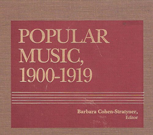 Stock image for Popular Music, 1900-1919 for sale by Better World Books Ltd