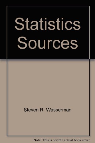 Stock image for Statistics Sources Vol. A-J and Vol. II K-Z for sale by K & L KICKIN'  BOOKS