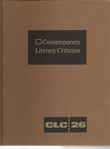 Beispielbild fr twentieth-Century Literary Criticism: Volume 39 of the Gale Literary Criticism Series zum Verkauf von P.C. Schmidt, Bookseller