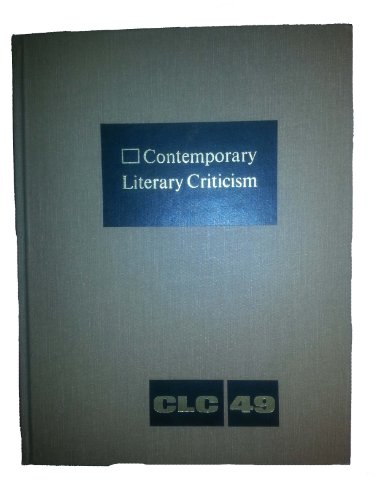 9780810344235: Contemporary Literary Criticism, Vol. 49 (Contemporary Literary Criticism, 49)