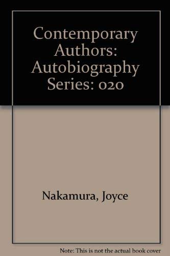 9780810345171: Contemporary Authors Autobiographical Series: 20 (Contemporary Authors Autobiography)