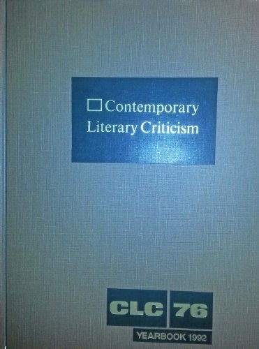 Stock image for Contemporary Literary Criticism for sale by Better World Books: West