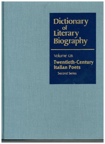 Stock image for Twentieth-Century Italian Poets for sale by Better World Books