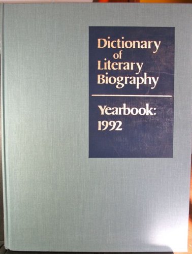 Dictionary of Literary Biography Yearbook: 1992 (9780810355439) by Garrett, George