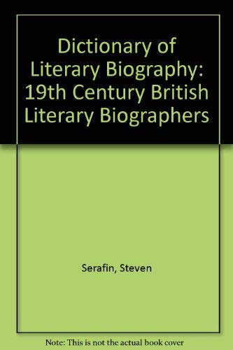 Stock image for Dictionary of Literary Biography for sale by Better World Books