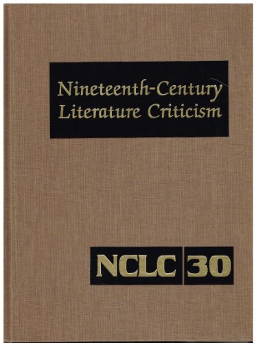 Beispielbild fr Nineteenth-Century Literature Criticism, Vol. 30 zum Verkauf von GuthrieBooks