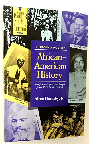 Beispielbild fr Chronology of African-American History: Significant Events and People from 1619 to the Present zum Verkauf von Wonder Book