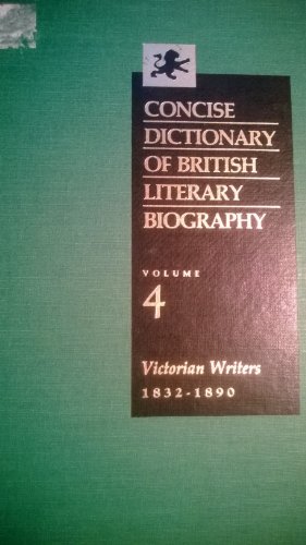 Imagen de archivo de Concise Dictionary of British Literary Biography a la venta por Better World Books: West