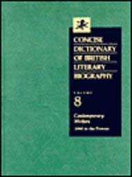 Stock image for Concise Dictionary of British Literary Biography : Contemporary Writers, 1960 to the Present for sale by Better World Books: West