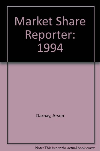 Stock image for Market Share Reporter, 1994 for sale by Better World Books
