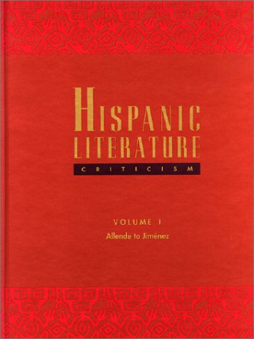 Stock image for Hispanic Literature Criticism for sale by Better World Books