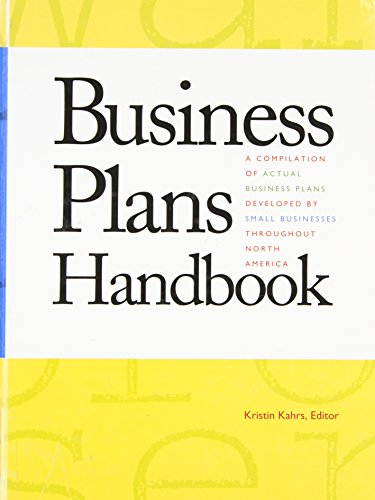 Beispielbild fr Business Plans Handbook: A Compilation of Actual Business Plans Developed by Small Businesses Throughout North America (Business Plans Handbook) zum Verkauf von Irish Booksellers