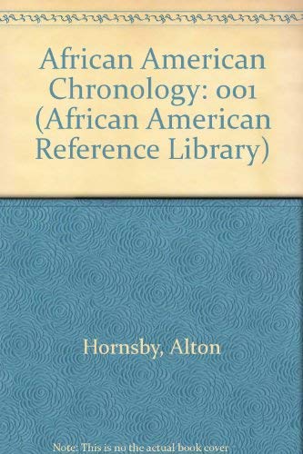 Stock image for African-American Chronology 1492-1972 for sale by Better World Books: West