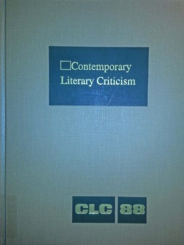 Stock image for Contemporary Literary Criticism CLC Volume 88 for sale by BooksRun