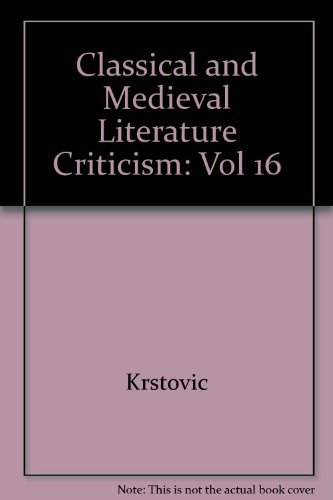 9780810393004: Classical and Medieval Literature Criticism: Vol 16