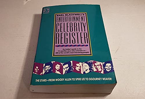 Beispielbild fr Earl Blackwell's Entertainment Celebrity Register zum Verkauf von Wonder Book