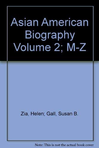 Beispielbild fr Asian American Biography: M-Z zum Verkauf von Books Puddle