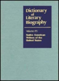 Stock image for DLB 175: Native American Writers of the United States (Dictionary of Literary Biography, 175) for sale by HPB-Red