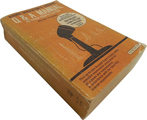 Imagen de archivo de Radio operator's license Q & A manual a la venta por Voyageur Book Shop