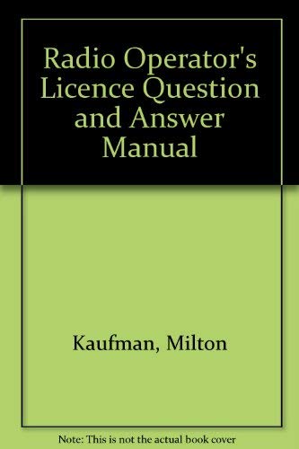 Stock image for Radio Operator's License Q & A Manual: Revised Eighth Edition for sale by Xochi's Bookstore & Gallery