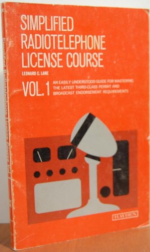 Imagen de archivo de Simplified Radio Telephone License Course a la venta por HPB-Red