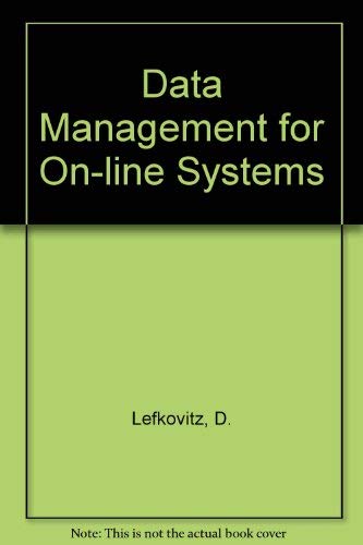 Stock image for Data management for on-line systems for sale by P.C. Schmidt, Bookseller