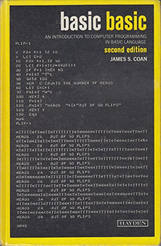 Beispielbild fr Basic BASIC: An introduction to computer programming in BASIC language (Hayden computer programming series) zum Verkauf von ZBK Books