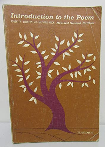Stock image for Introduction to the poem (Hayden series in literature) for sale by ThriftBooks-Atlanta