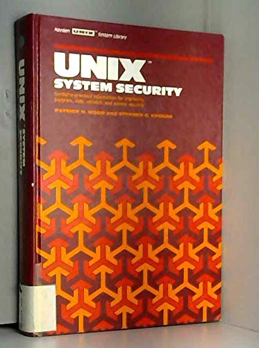 Stock image for UNIX SYSTEM SECURITY for sale by Neil Shillington: Bookdealer/Booksearch