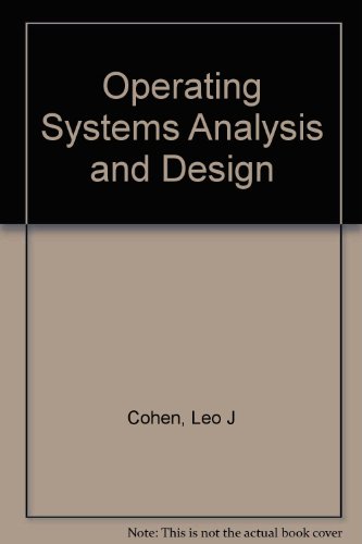 9780810492509: Operating Systems Analysis and Design