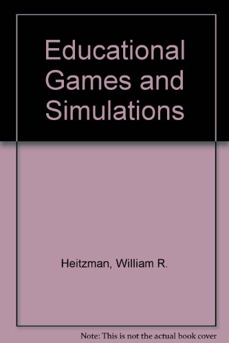 Stock image for Educational Games and Simulations for sale by Better World Books