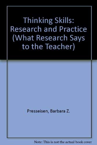 Stock image for Thinking Skills : Research and Practice for sale by Better World Books