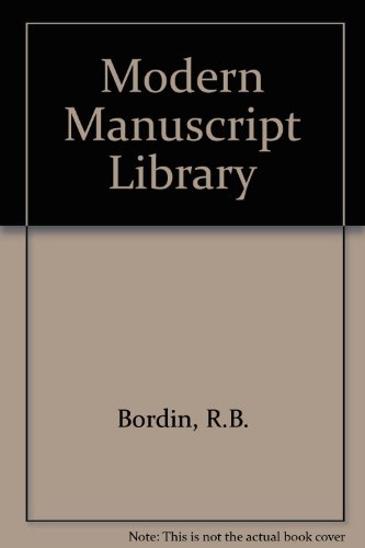 Stock image for The Modern Manuscript Library for sale by Frenchboro Books