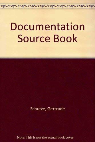 Stock image for Documentation Source Book for sale by Zubal-Books, Since 1961