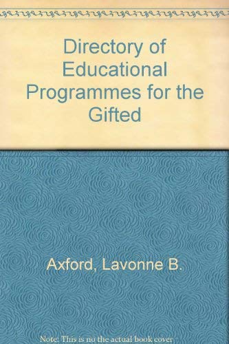 Stock image for Directory of Educational Programs for the Gifted for sale by 4 THE WORLD RESOURCE DISTRIBUTORS