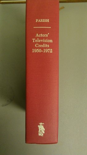 Imagen de archivo de Actors' television credits, 1950-1972 a la venta por Hammer Mountain Book Halls, ABAA