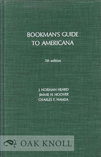 Beispielbild fr Bookman's Guide to Americana zum Verkauf von Vashon Island Books