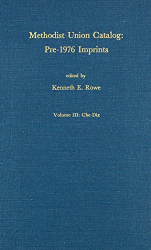 9780810810679: Methodist Union Catalog, CHA-DIX: Pre-1976 Imprints: 003 (Iii-Dix)