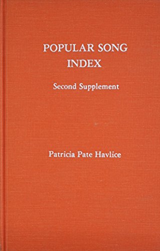 Stock image for Popular Song Index: First Supplement: 1970-1975 Format: Hardcover for sale by INDOO