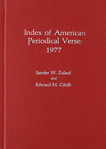 Stock image for Index of American Periodical Verse 1977 for sale by BookOrders