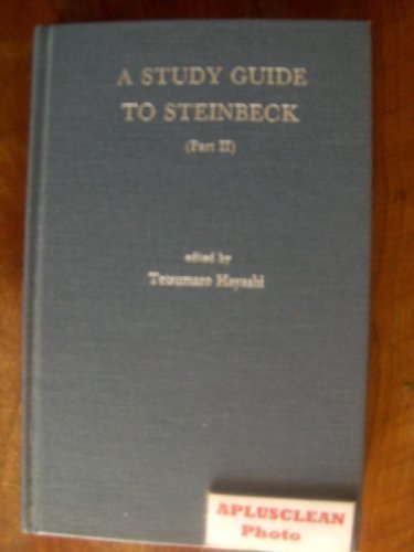 Stock image for A Study Guide to Steinbeck for sale by Better World Books