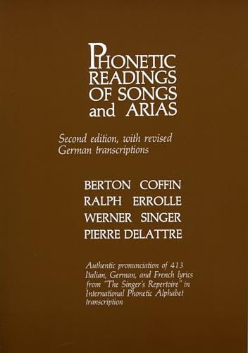 Stock image for Phonetic Readings of Songs and Arias for sale by Chiron Media