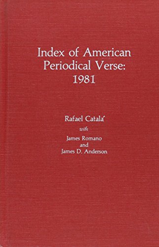 Stock image for Index of American Periodical Verse for sale by Bookmonger.Ltd