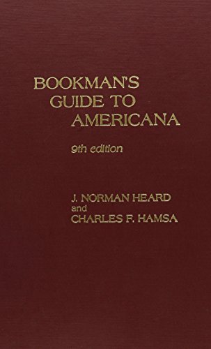 Beispielbild fr Bookman's Guide to Americana zum Verkauf von Better World Books