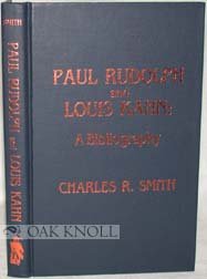 9780810820036: Paul Rudolph and Louis Kahn: A Bibliography
