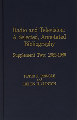 Stock image for Radio and Television: Supplement Two: 1982-1986 for sale by Ergodebooks