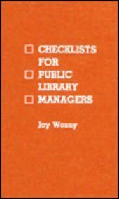 Checklists for Public Library Managers - Wozny, Jay