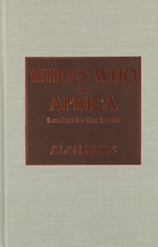 Imagen de archivo de Who's Who in Africa : Leaders for the 1990s a la venta por Better World Books: West